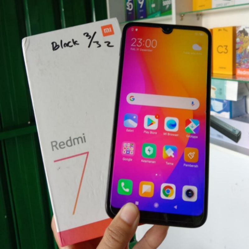 Handphone Second Bekas Cuci Gudang Murah HP Seken Xiomi Redmi 7 3/32 GB