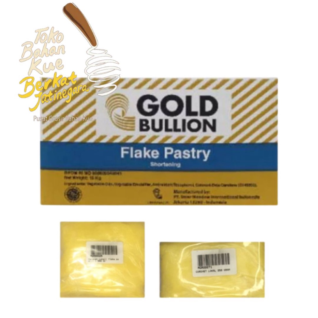 

MARGARINE GOLD BULLION FLAKE PASTRY 250 GR / CORSVET LOKAL / MENTEGA CROISSANT PASTRI