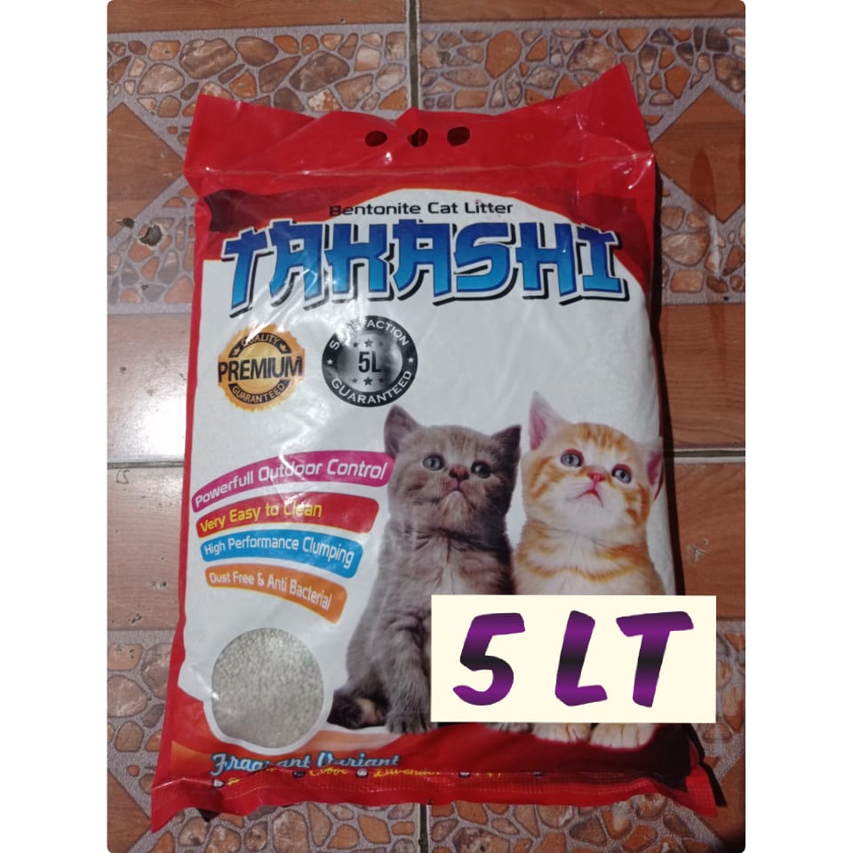 Takashi 5 lt pasir kucing gumpal wangi 5lt