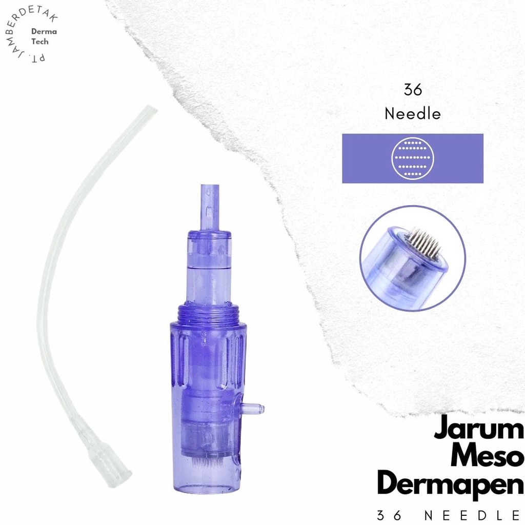 Jarum nano 12 pin 36 pin Dermapen meso gun mesotheraphy needle 2 in 1 injeksi serum dermapen