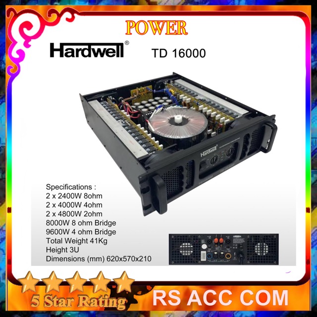 Power AUDIO Hardwell TD16000 ORIGINAL