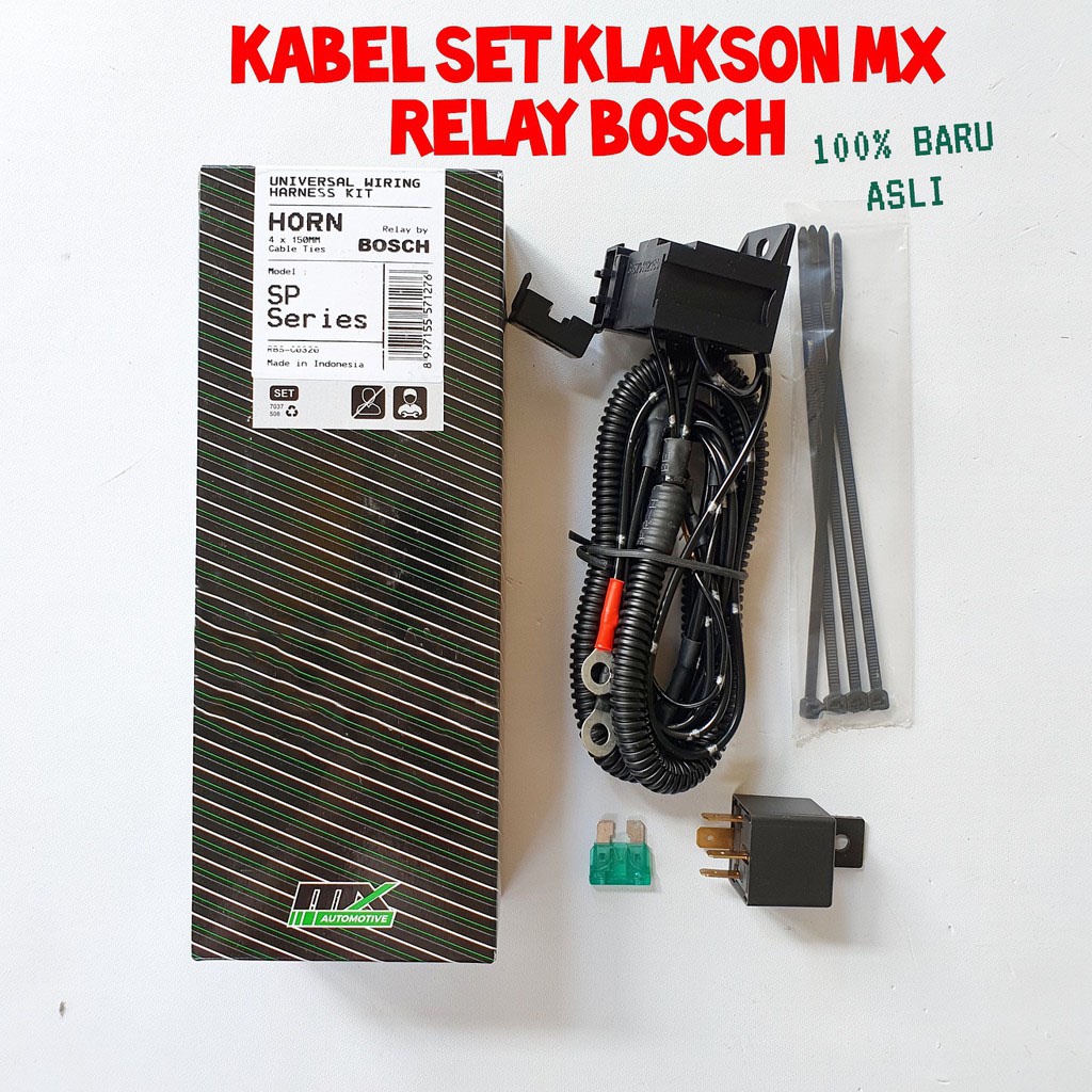 Paket komplit Klakson Hella Classic Double Disk 12V dan Kabel Relay Set MX murah nampol MOBIL MOTOR