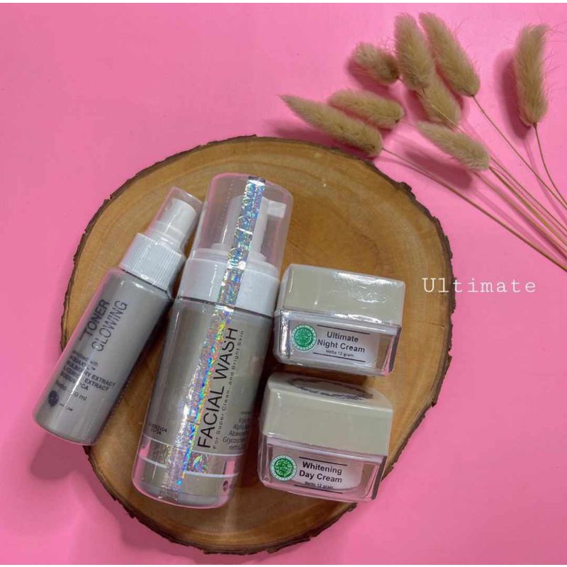 MS GLOW PAKET ULTIMATE FREE POUCH ABU / MS GLOW PAKET FLEK HITAM