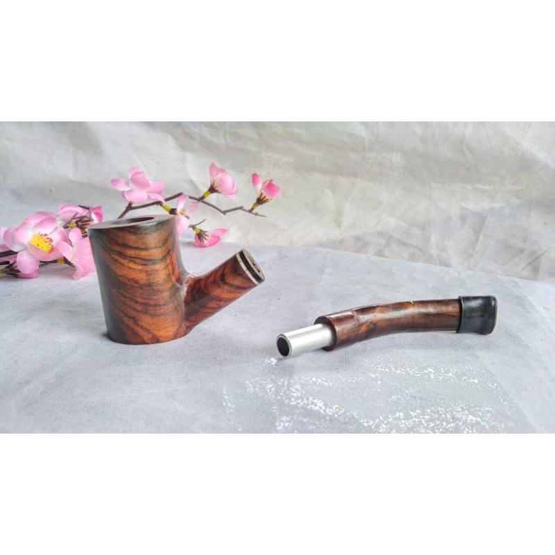 pipa cangklong kayu sono keling.ber motif lurik serat kayu