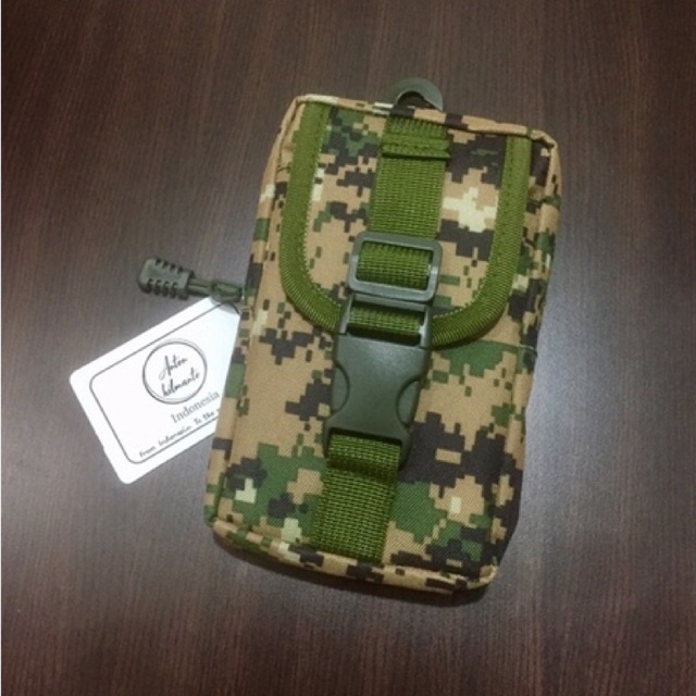 tas hp pria wanita motif loreng army model berdiri 20X12 #tas #tashp #dompethp #taskecil