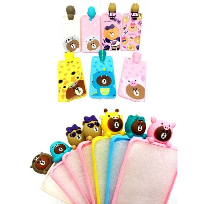 Softcase 3D Brownie Animal Vivo V5