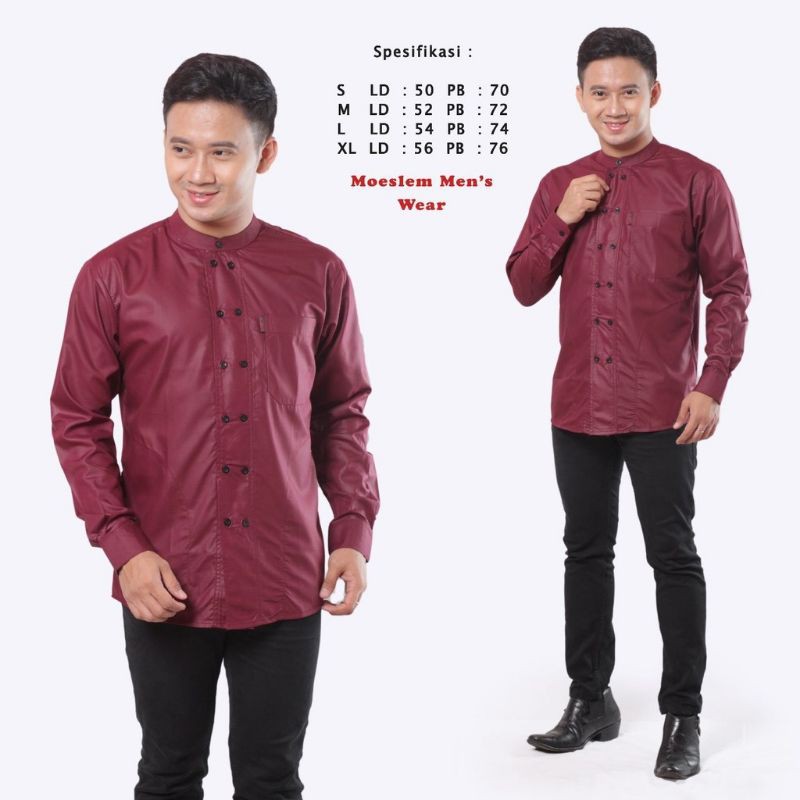 KEMEJA/KOKO POLOS KANCING DUA