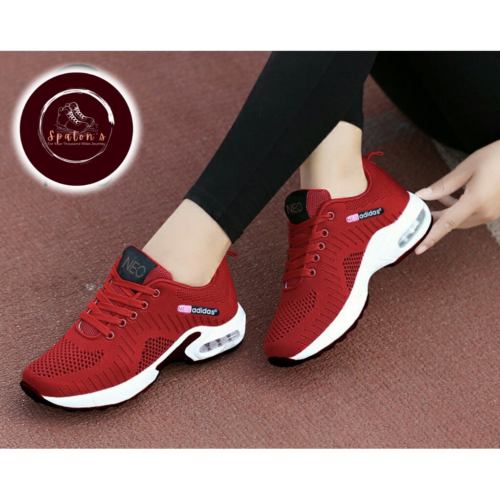 sepatu wanita sepatu sneakers wanita sepatu olahraga wanita sepatu cewek sepatu korean style sepatu cewe kekinian sepatu perempuan korea abu hitam putih pink sekolah siswi mahasiswi-4