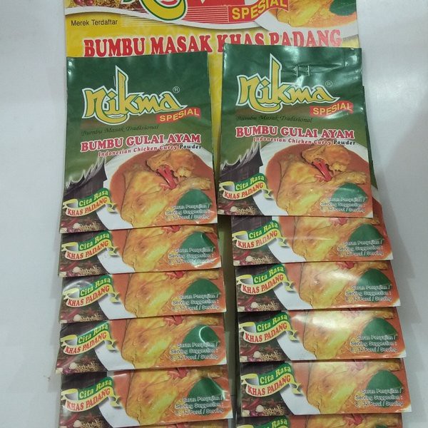 

NIKMA Spesial Bumbu Masak Tradisional GULAI KARI AYAM Khas Padang Selamat Majid Hamid