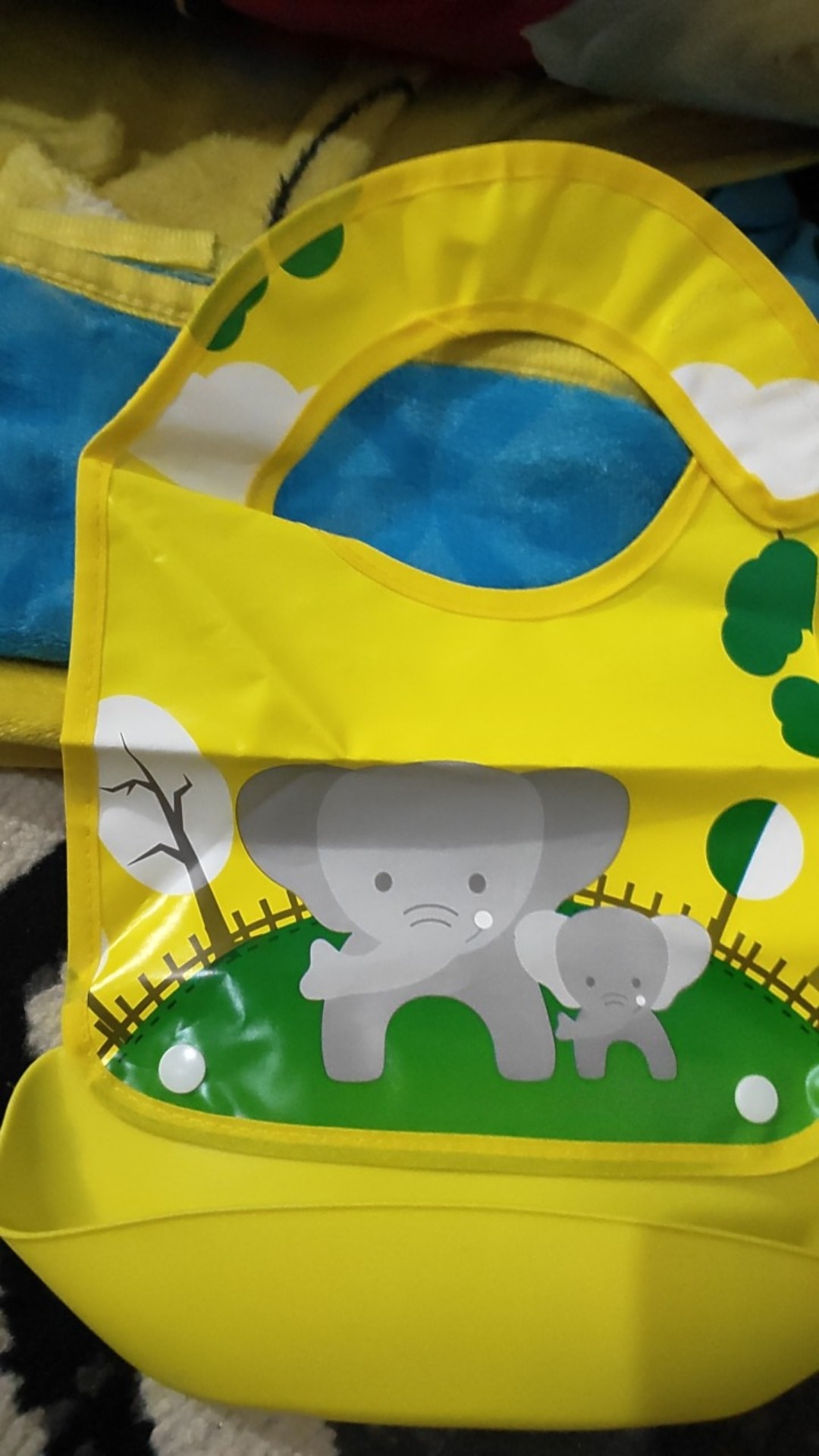 [bayar Di Tempat]celemek Makan Dengan Bahan Silikon Tahan Air Dan Gambar Kartun