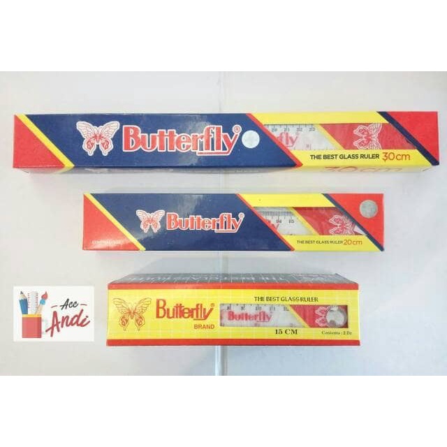 

Penggaris Butterfly 30cm