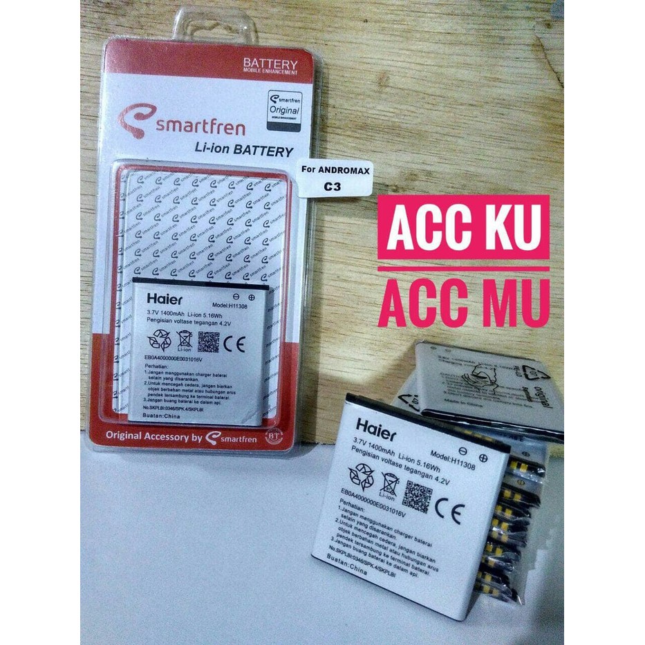 [ H11308 ] Baterai Battery Andromax C3 Batre Baterei Smartfreen Andromax C3