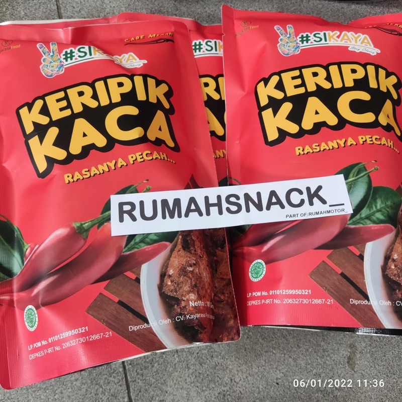 

Keripik Kaca / Keripik Beling Cabai Merah Asin Gurih Pedas - SIKAYA 100gr