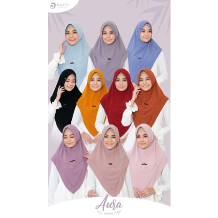 Aura series Daffi//Daffi hijab//Bergo Aura