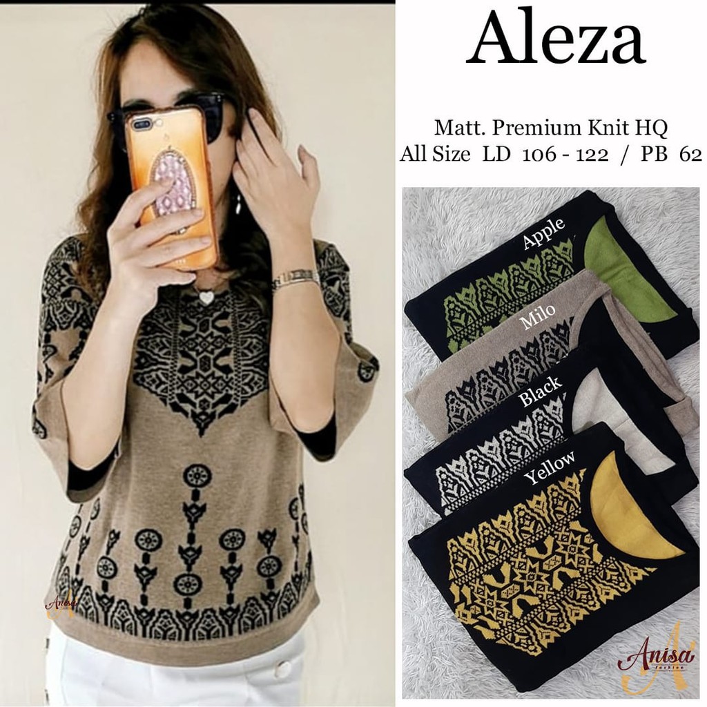 Kaos Wanita Cantik Atasan Remaja Rajut Terbaru Trendy Kekinian