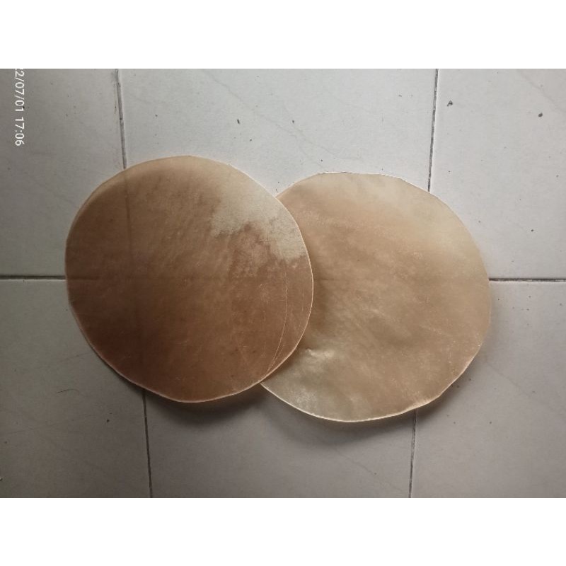 Kulit Sapi bahan Kendang UK 25/28 Untuk Kempul Mini ( 1 Set )