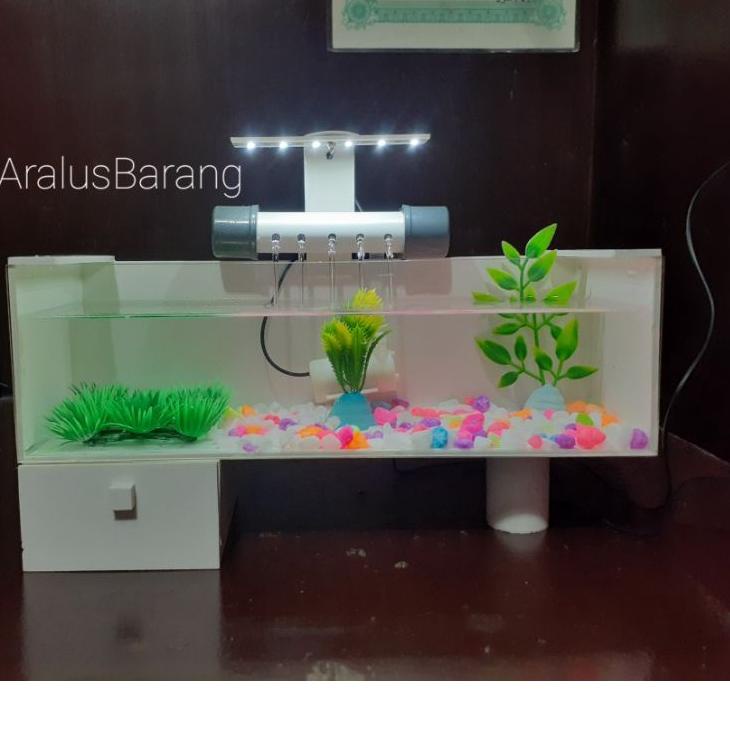 Harga Murah.. Aquarium Mini Fullset Dengan Pompa Dan Filter / Aquarium Akrilik Fullset / Aquarium / 