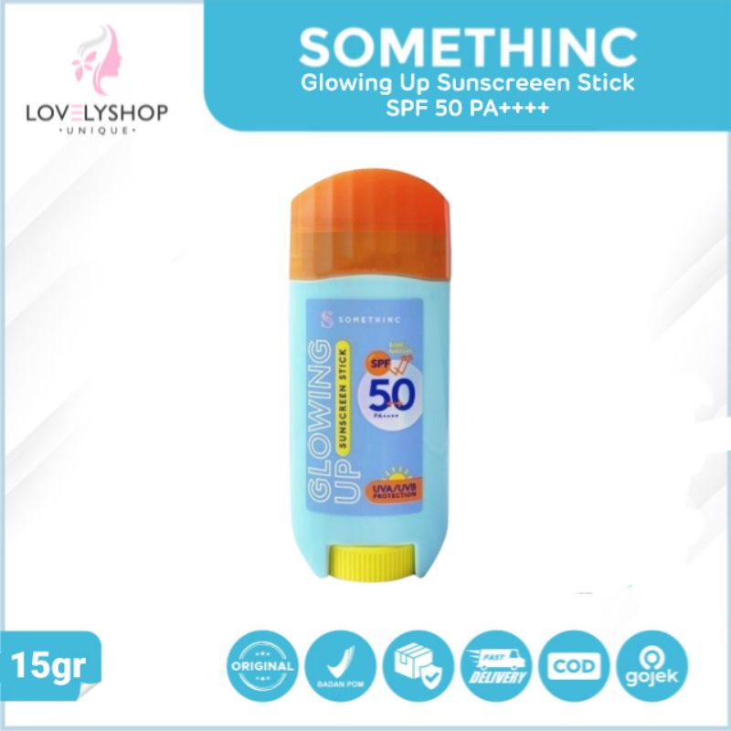 SOMETHINC Glowing Up Sunscreen Stick SPF 50 PA ++++ (15gr) Sunblock 50++ Tabir Surya