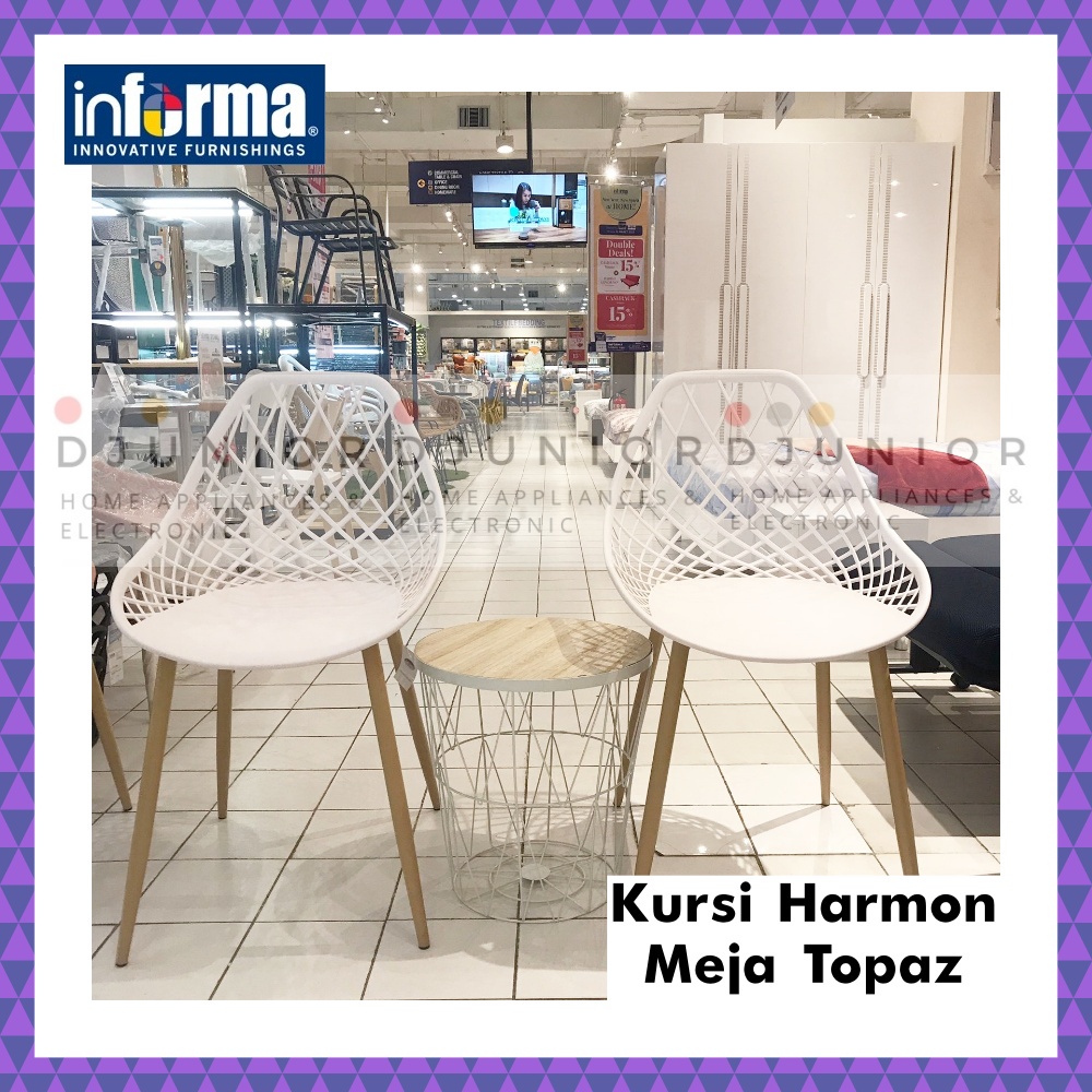 INFORMA - HARMON HELIOS TOPAZ SET MEJA KURSI TERAS MINIMALIS MURAH / MEJA KURSI SUDUT