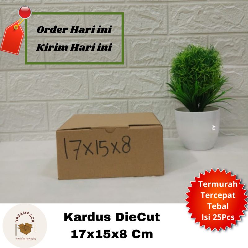

KARDUS BOX/KARDUS PACKING/DUS BOX/DIE CUT 17X15X8 CM