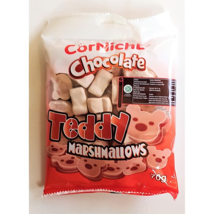 

Corniche Teddy Marshmallow Cokelat 70gr