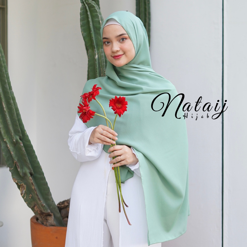 Pashmina Diamond 180x75 / Hijab Pashmina / Pasmina / Hijab / Jilbab / Kerudung / Pashmina Sabyan-EMERALD