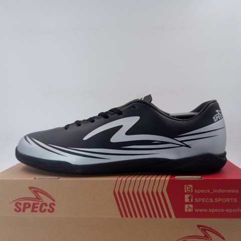 Sepatu Futsal Specs Sparta IN Black Silver 401161 Original BNIB