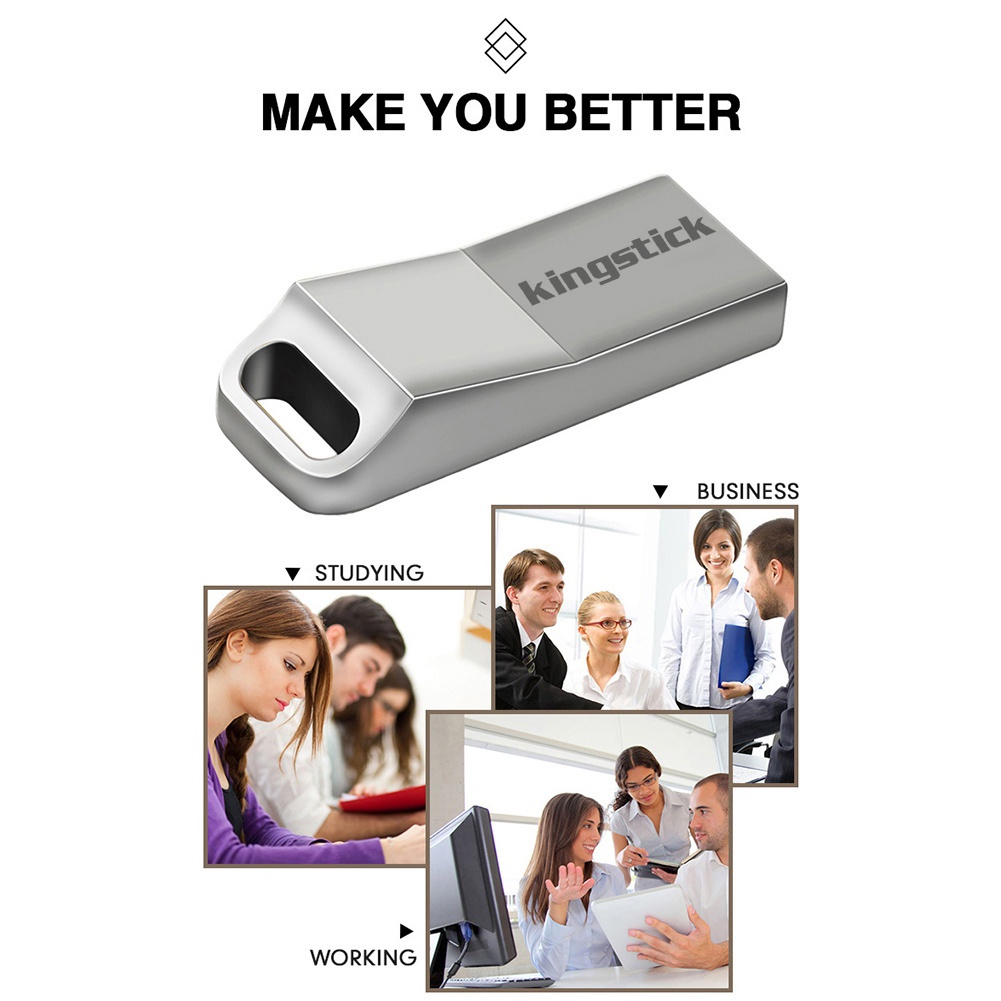 (Huluboy) Kingstick Flashdisk Transmisi Data High Speed 64 / 128 / 256 / 400GB