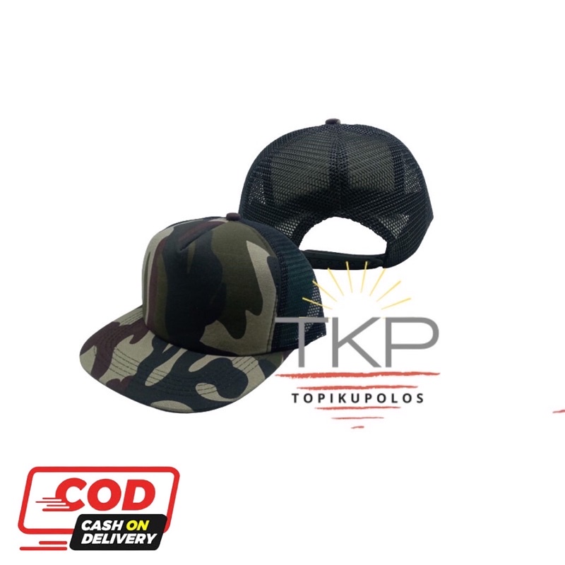 Topi Jaring Trucker Army Topi Loreng Tentara Topi Tentara Model Hiphop