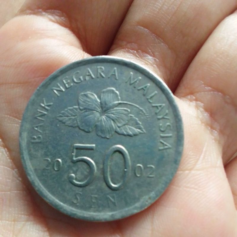 uang kuno 50sen malaysia