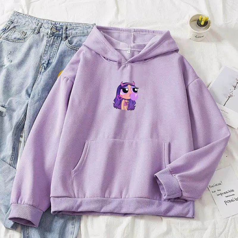 BUBLE GUM PUFFGIRL LILAC SWEATER HOODIE WANITA TERMURAH TERLARIS'