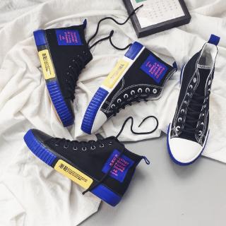  Sepatu  Sneakers High Top Kanvas  Model  Jepang Dapat Dizoom 