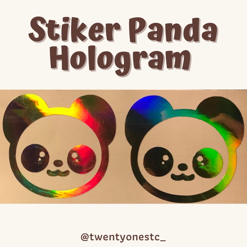 

Stiker Panda Hologram, Stiker Hologram Murah, Stiker Hologram Custom, Stiker Viral, Stiker Motor
