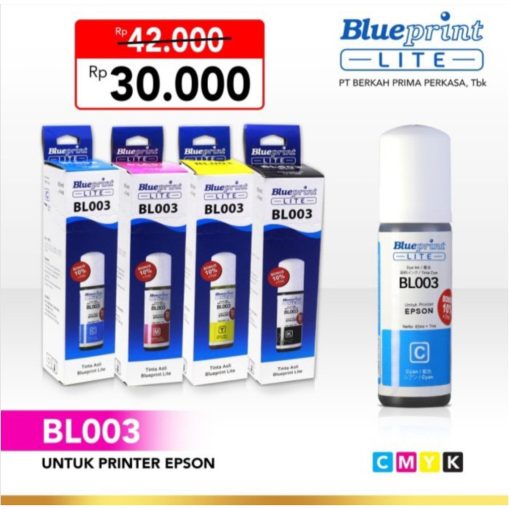 Tinta | Refill Epson BLUEPRINT LITE 72ml For Printer Epson L1110 L3110