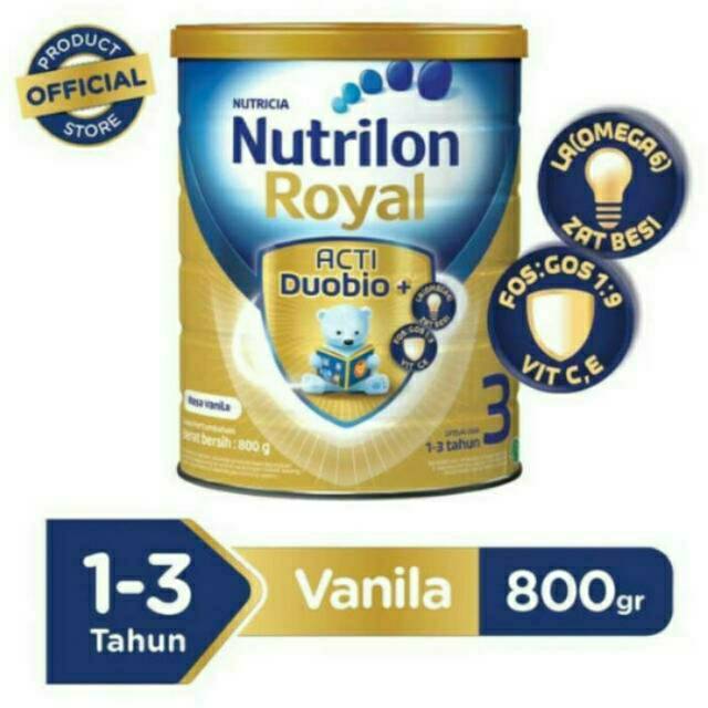 Nutrilon Royal 3 800gr Madu Vanila &amp; Nutrilon Royal 4 800gr Madu Vanila