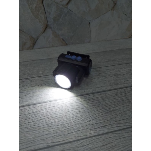 Senter Kepala Led Cahaya Putih 7W Rotate 2 Mode Lampu Sunpro S 2186