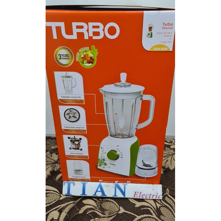 TURBO EHM-8099 Blender Plastik