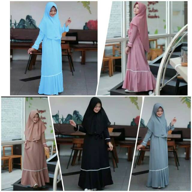 NAJIBAH SYARI / GAMIS SET HIJAB / GAMIS SYAR'I TERBARU