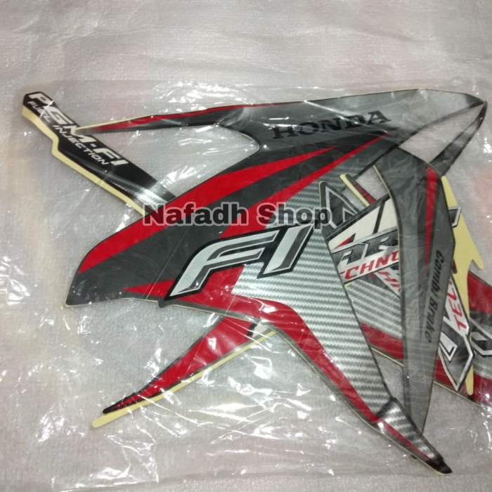 HG00ID Stiker Lis Body Vario Tekno 125 F1 Tahun 2014 Hitam Abu