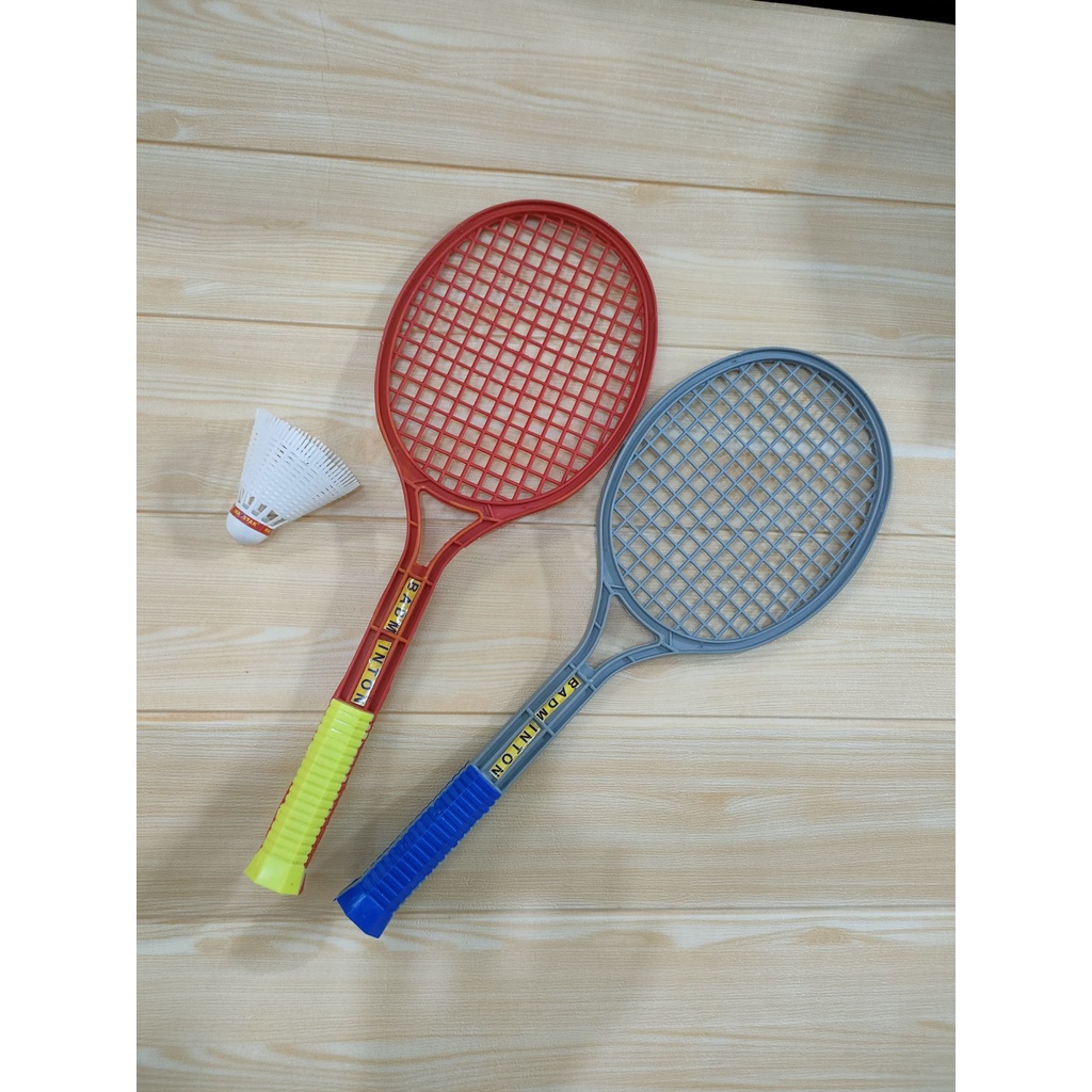 Mainan Anak Set Raket Badminton Mainan Edukatif Anak Bulu Tangkis Plastik SNI