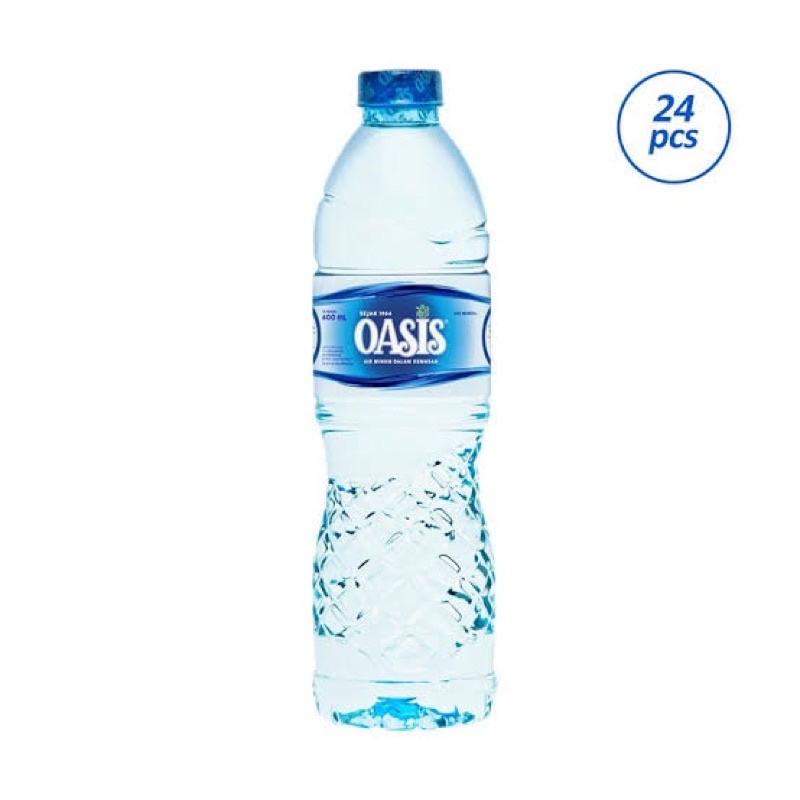 Air Mineral Minum Oasis Botol 600 ml isi 24 pcs 1 dus Khusus pengiriman Sameday atau Instant