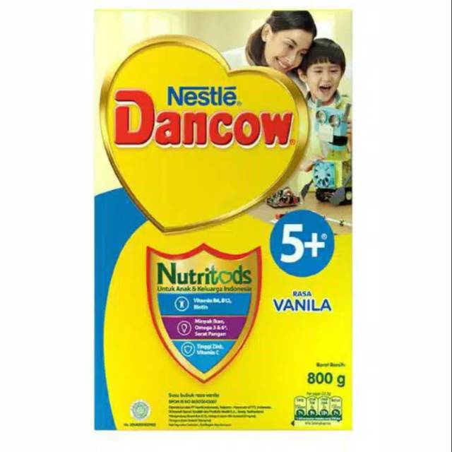 

Dancow 5+ plus susu anak rasa VANILA / MADU / COKLAT 800gr