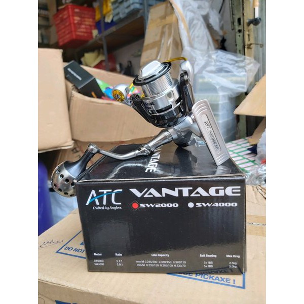 reel atc vantage 2000sw reel bagus