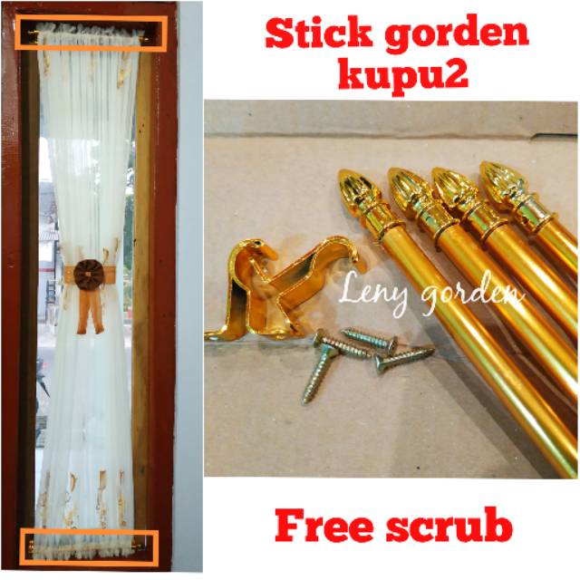 ❤ LENYS ❤ Stick gorden kupu kupu / stik gorden /tongkat gorden / termurah / asesoris gorden / tirai