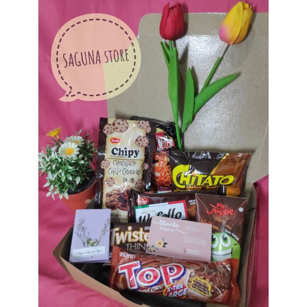 Snack Box/Large/Kado Ulang Tahun/Kado Wisuda/Gift Box/Graduation Gift/Hampers Snack