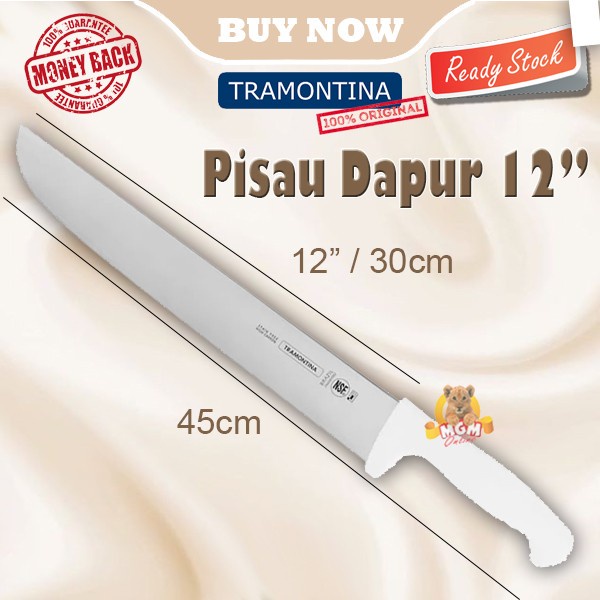 Made in Brazil Tramontina Chef Knife 12in Pisau Dapur NSF 30CM PRESS