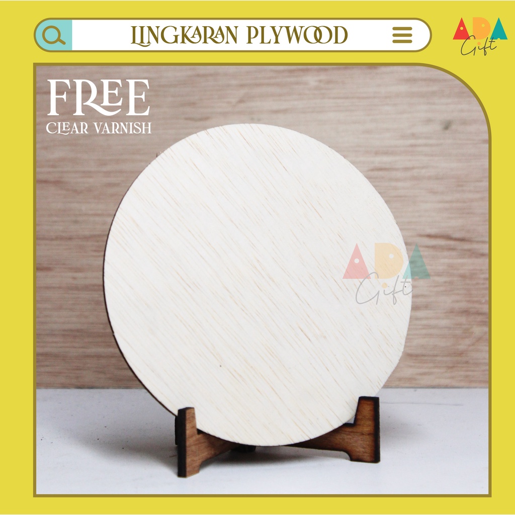 Chipboard Plywood Lingkaran | Scrapbook Plywood Lingkaran | Frame Plywood Lingkaran | Pigura Plywood Lingkaran | Dekorasi Mahar