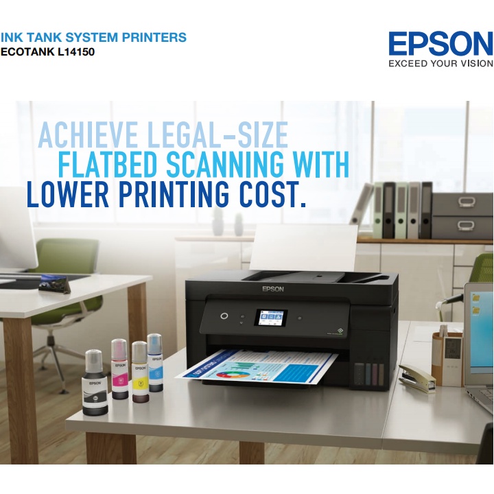 Printer Epson L14150 L-14150 L 14150 ECOTANK A3+ A3 WIFI DIRECT  TINTA BOTOL GARANSI