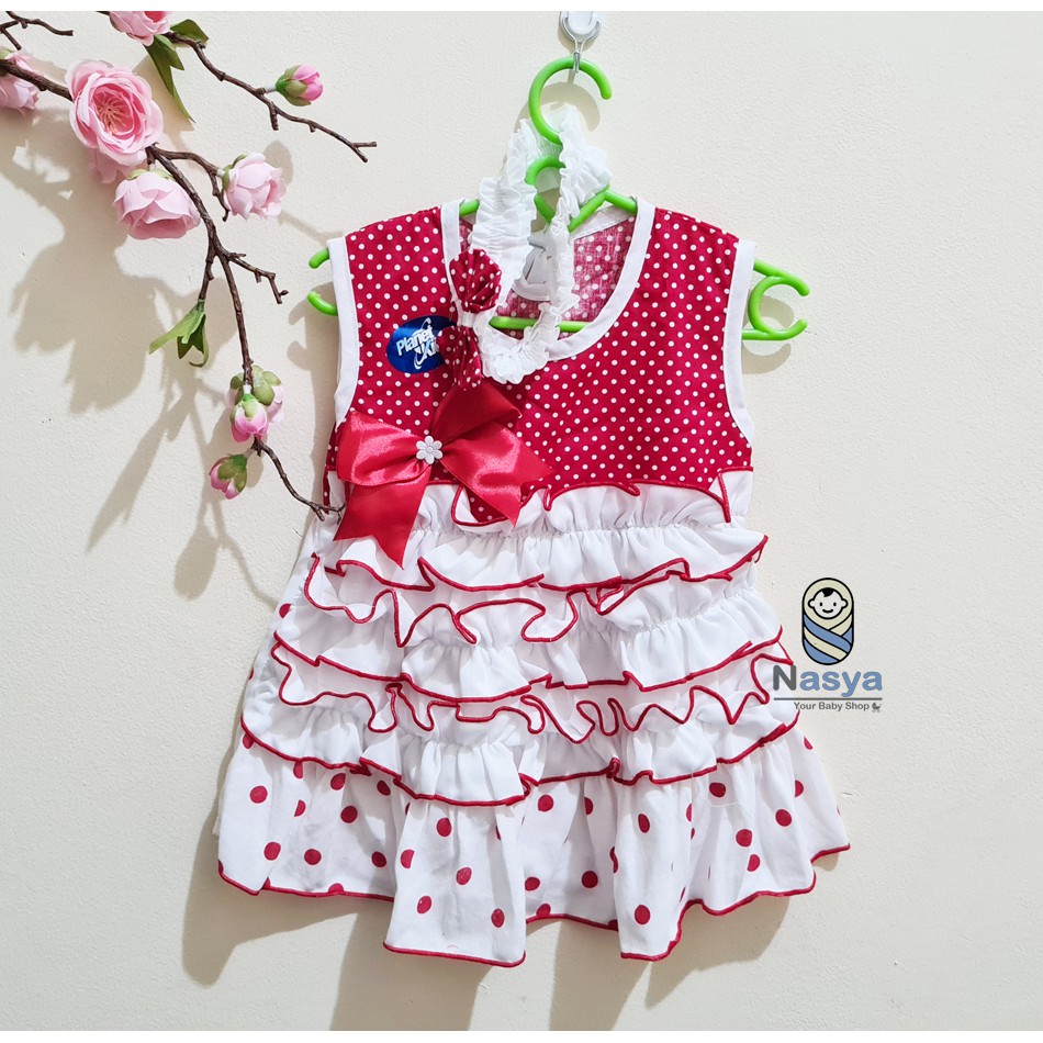  Le  16 Setelan Baju  Renda Bayi  Dress Anak renda tingkat 