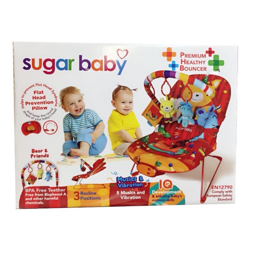 SUGAR BABY MURAH BABY BOUNCER 3 RECLINE SUGARBABY KADO PITONAN